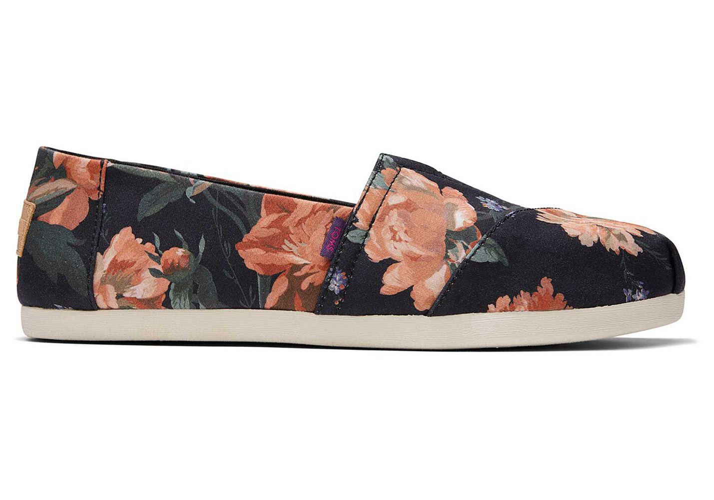 Toms Alpargata Bloom Made With Liberty Fabric Espadrille Black - Womens - 16549-YBPX